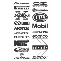 Sticker multimarca logos