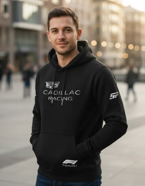 Sudadera Checo Pérez Cadillac Con Capucha y adornos de cordones F1