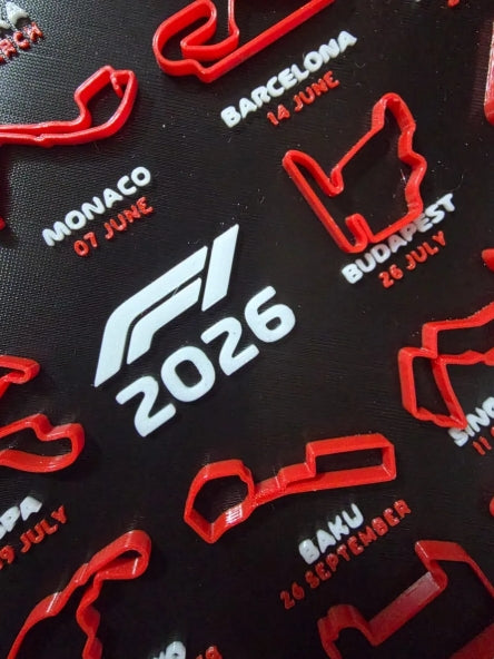 Calendario Mapa Circuitos Pistas Formula 1 F1 Temporada 2026