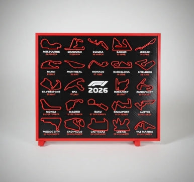 Calendario Mapa Circuitos Pistas Formula 1 F1 Temporada 2026