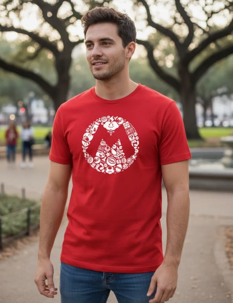 Playera Mario Bros mosaico