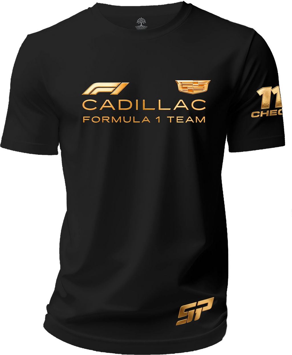 Playera Cadillac Formula 1 Racing Checo Perez F1 Dorado