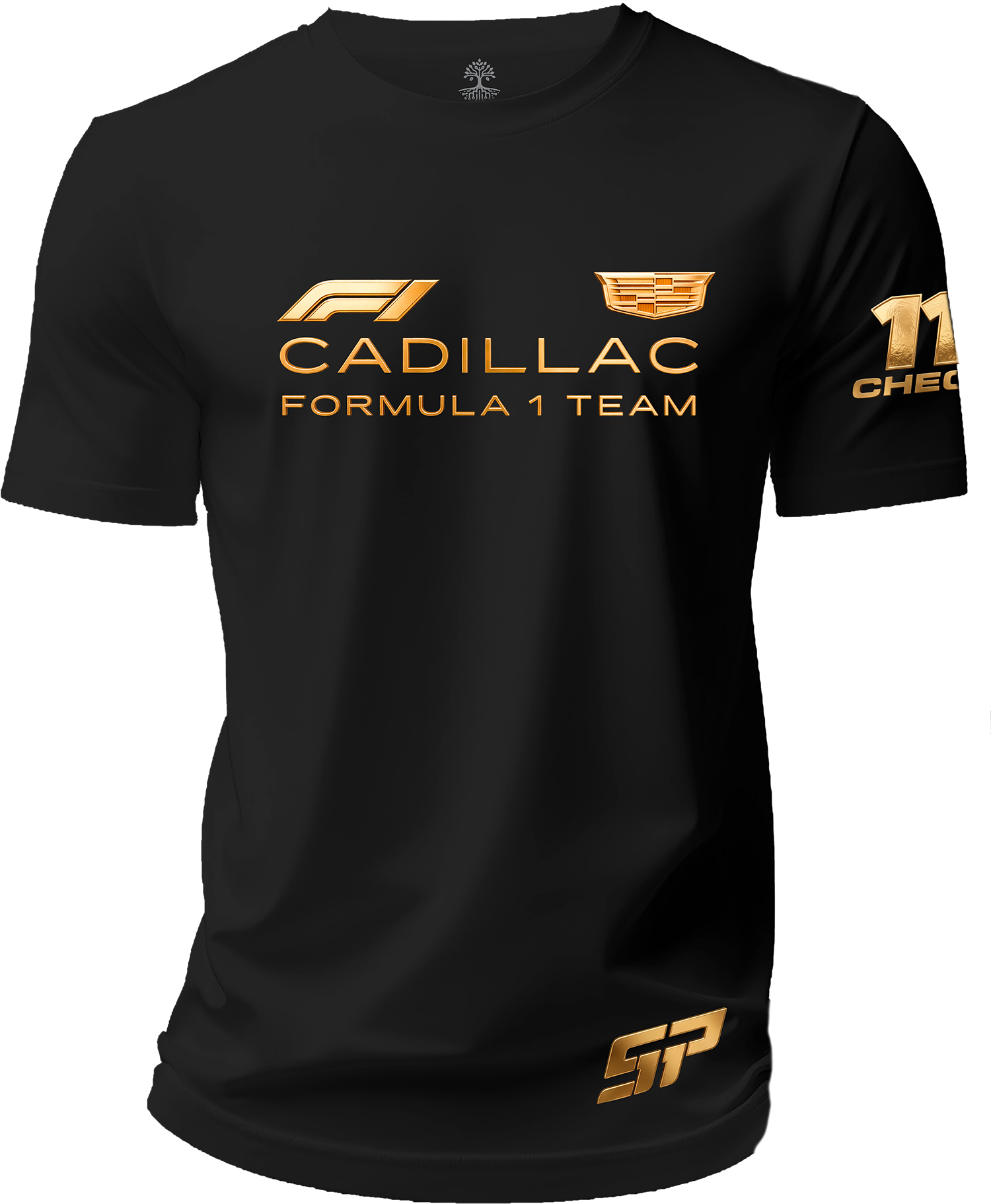 Playera Cadillac Formula 1 Racing Checo Perez F1 Dorado